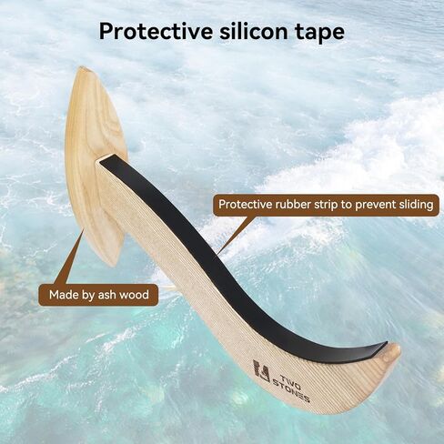 رف لوح التزلج من حجرين للجدار | حامل جداري لركوب الأمواج | رف حائط لوح التزلج | رف حائط لوح التجديف | حوامل الحائط لألواح ركوب الأمواج | رف الأمواج لتخزين الألواح in Kuwait