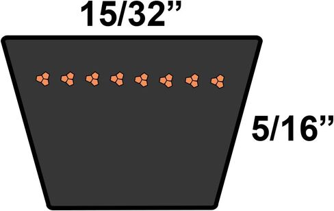 D&D PowerDrive 72090561 Allis Chalmers Replacement Belt, 1 Band, Rubber in Kuwait