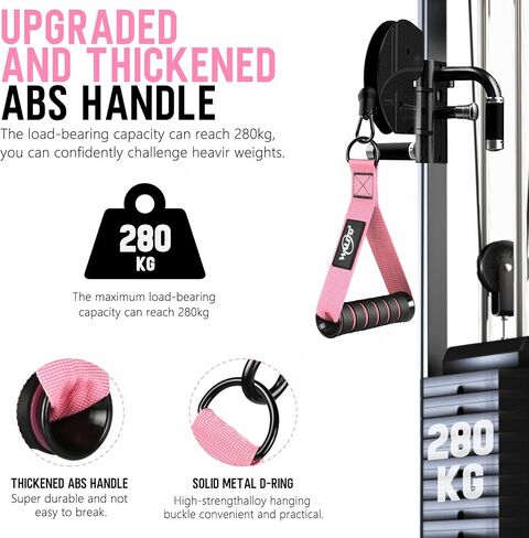 WALITO Exercise Handles, Replacement Cable Machine Attachments for Home Gym Equipment, Pulley System, Pilates, Resistance Bands, Strength Trainer, Heavy Duty Working Out Handles in Saudi Arabia
