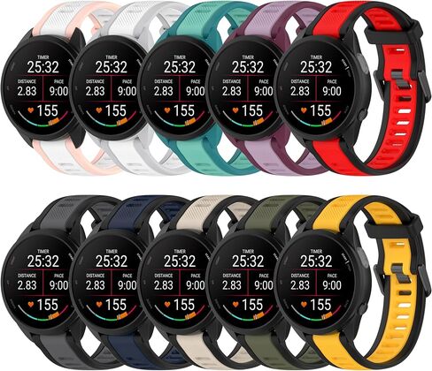 حزام لـ Garmin Forerunner 165، شريط بديل من السيليكون الناعم لـ Garmin Forerunner 165 / Forerunner 165 Music (بدون متتبع) in Kuwait