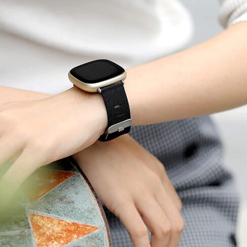 متوافق مع Garmin Venu 3 Band، Lamshaw سريع الإصدار 22 مم من نسيج النايلون المنسوج المسامي، حزام بديل متوافق مع Garmin Venu 3/Venu 2/Forerunner 255/Forerunner 255 Music/Forerunner 265/Forerunner 745/vivoactive 4/First Avenger/Darth in Saudi Arabia