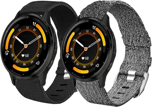 متوافق مع Garmin Venu 3 Band، Lamshaw سريع الإصدار 22 مم من نسيج النايلون المنسوج المسامي، حزام بديل متوافق مع Garmin Venu 3/Venu 2/Forerunner 255/Forerunner 255 Music/Forerunner 265/Forerunner 745/vivoactive 4/First Avenger/Darth in Saudi Arabia