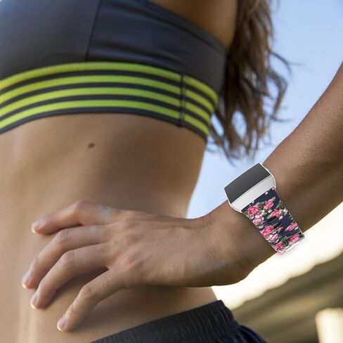 إكسسوارات رياضية بديلة من السيليكون لساعة اليد الذكية سوار معصم لساعة Fitbit Ionic الذكية (H) in Saudi Arabia