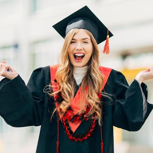 2024 Graduation Leis مصنوع يدويًا شريط التخرج Lei المضفر حبال الشرف مع شرابات للنساء والرجال هدية التخرج ملحقات الحفلات للطلاب لوازم زينة الحفلات (الأزرق والأصفر) in Kuwait