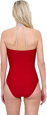 Gottex Harbourside Women’s Textured Bandeau Knotted Halter One Piece Swimsuit with Soft Cups and Tummy Control Swimdress in Saudi Arabia