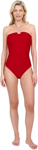 Gottex Harbourside Women’s Textured Bandeau Knotted Halter One Piece Swimsuit with Soft Cups and Tummy Control Swimdress in Saudi Arabia