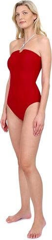 Gottex Harbourside Women’s Textured Bandeau Knotted Halter One Piece Swimsuit with Soft Cups and Tummy Control Swimdress in Saudi Arabia