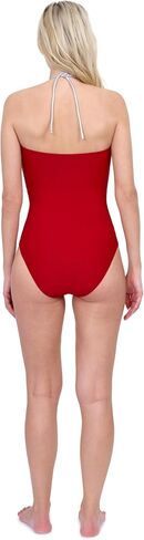 Gottex Harbourside Women’s Textured Bandeau Knotted Halter One Piece Swimsuit with Soft Cups and Tummy Control Swimdress in Saudi Arabia