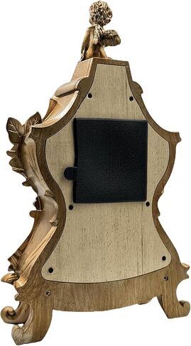 15''h الباروك العتيقة البندول ساعة الروكوكو نمط رف ساعة مع 2 الشمعدانات حاملي الشموع الراتنج ساعة مكتب ساعة الذكرى السنوية لغرفة المعيشة غرفة نوم ديكور مكتب in Kuwait