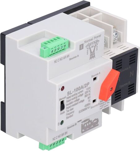 مفتاح النقل التلقائي Din Rail 2-Power محدد مفاتيح كهربائية غير منقطعة نوع عزل الكمبيوتر 220 فولت تيار متردد in Saudi Arabia