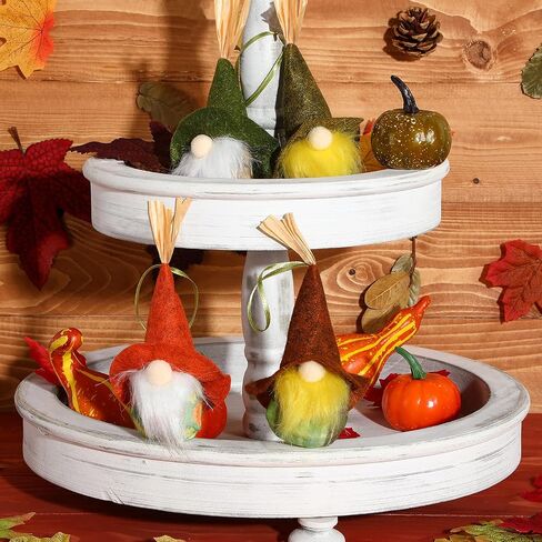 4 Pieces Thanksgiving Gnomes Ornaments Hanging Fall Plush Gnomes Autumn Handmade Swedish Tomte Hanging Elf Gnomes for Thanksgiving Day Party Decorations Supplies in Saudi Arabia