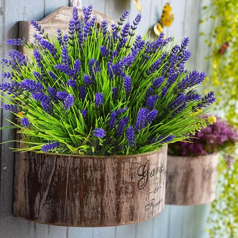 Artificial Plants Outdoor,18 Pcs Fake Flowers UV Resistant Outdoor Fake Plants, Artificial Fall Flowers Plastic Faux Mums Flowers Shrubs Greenery Plants for Home Garden Patio Porch Window Box Decor in Saudi Arabia
