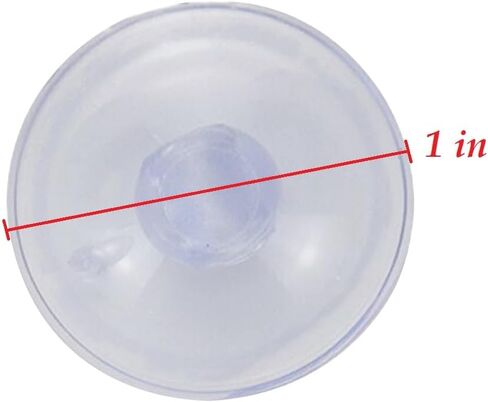 30 قطعة من أكواب الشفط مع فتحة 5 مم من وسادات ماصة PVC الناعمة لمستلزمات المطبخ والحمام المعلقة لتزيين المنزل ونوافذ الأبواب الزجاجية (قطر 1 بوصة) in Kuwait