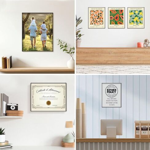 MANTELLO ESSENTIALS 8x10 Picture Frame, 8x10 Frame - Black Frame 8x10, Picture Frames for Wall and Tabletop - 1 Pack in Kuwait