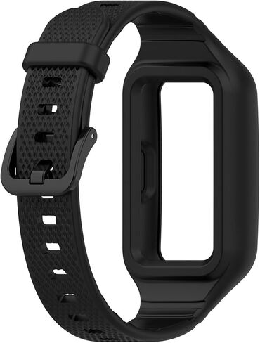Compatible with Huawei Band 9/Band 8/Band 7/Band 6/Band 6 Pro Smart Band, Replacement Silicone Wrist Strap Bracelet Integration Band, Soft And Durable(Black) in Saudi Arabia