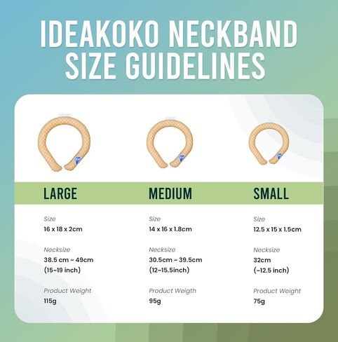 IDEAKOKO icicool Neck Band – Wearable Cooling Neck Wrap for Hot Weather in Saudi Arabia