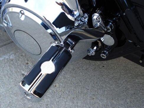 WOWTK 10mm Rear Passenger Footpeg Mounting Kit for Harley Touring Road King Road Glide Street Glide Electra Glide Models 1993-2023,Chrome in Saudi Arabia