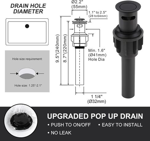 2 Handle 3 Holes Widespread Bathroom Faucet, Bathroom Sink Faucet with Copper Pop Up Drain, Brushed Nickel Lavatory Faucet Swivel Spout with Drain Assembly for Restroom Vanity Camper in Saudi Arabia