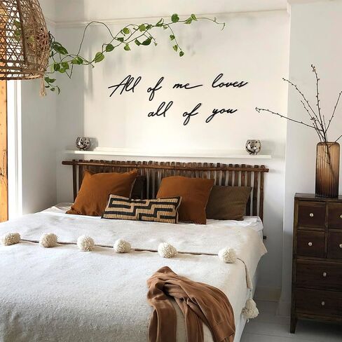 All of Me Loves All of You Metal Wall Art - Love You More Gifts, Love Sign, Black Wall Decor, Love Wall Art, Wall Art Bedroom, Love Wall Decor, I Love You More Sign, Metal Wall Decor, Love Signs in Saudi Arabia