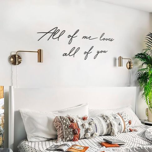 All of Me Loves All of You Metal Wall Art - Love You More Gifts, Love Sign, Black Wall Decor, Love Wall Art, Wall Art Bedroom, Love Wall Decor, I Love You More Sign, Metal Wall Decor, Love Signs in Saudi Arabia