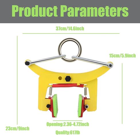 Granite Slab Lifting Clamp 617lbs, Adjustable Roadside Stone Clamps Stone Lifting Clamps Heavy Duty Lifting Clamps Lifting Clamps for Granite Stone Marble Lifting Clamps（ 2.4''-7.1'' ） in Saudi Arabia