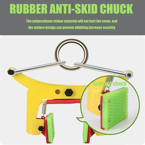 Granite Slab Lifting Clamp 617lbs, Adjustable Roadside Stone Clamps Stone Lifting Clamps Heavy Duty Lifting Clamps Lifting Clamps for Granite Stone Marble Lifting Clamps（ 2.4''-7.1'' ） in Saudi Arabia
