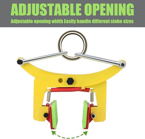 Granite Slab Lifting Clamp 617lbs, Adjustable Roadside Stone Clamps Stone Lifting Clamps Heavy Duty Lifting Clamps Lifting Clamps for Granite Stone Marble Lifting Clamps（ 2.4''-7.1'' ） in Saudi Arabia