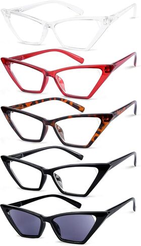 Eyekepper 5-pack Cat Eye Reading Glasses Women Oversized Readers in Saudi Arabia