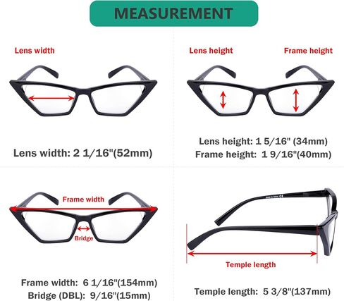 Eyekepper 5-pack Cat Eye Reading Glasses Women Oversized Readers in Saudi Arabia