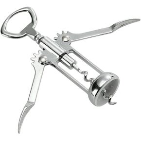 CEIN wine opener，wine bottle opener，corkscrew wine opener，Zinc Alloy Premium Double Wing Bottle Opener，UpgradeWith it, you can open the wine effortlessly, Silver