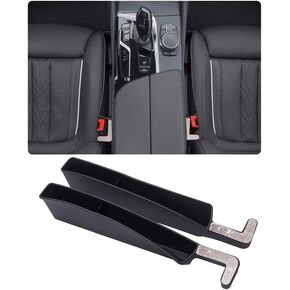 Bling Diamond Car Seat Gap Filler for Car SUV and Truck,2 Pack Universal Gap Stopper to Fill The Gap Between Seat Console Stop Things Dropping (BLACK)