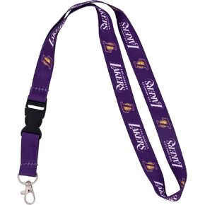 Desert Cactus LA Lakers Lanyard Keychain Detachable NBA Breakaway Snap Buckle National Basketball Association Car Keys ID Badge Holder Los Angeles (Lanyard 4)
