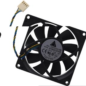 Deal4GO 4-pin 12V 8CM Chassis System Cooling Fan 441154-001 EFB0812HHB replacement for HP SFF Tower Desktop, Black