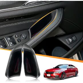 LFOTPP 5 Series Accessories for 2018-2020 2021 2022 2023 B*MW 5 Series G30 G31 530e Door Storage Box Interior Door Tray Organizer Armrest Box (2PCS for Front Door)