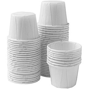 Disposable Paper Souffle Medicine Cups 3/4 oz [Pack of 2500] – (0.75 Ounce) Small Cups for Medication Distribution, Pills, Tasting, Condiments, Food and Dessert Serving