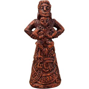 Dryad Design Frigga Figurine Norse Goddess of Love & Marriage - Viking Home Decor Figure (Wood Finish)