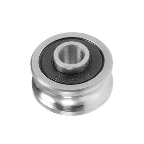 U-Groove Pulley Wheel SG15 - [5 mm x 17mm x 8mm] Pulley Ball Bearing for Doors Window Track Drive Mechanical Equipment (Dual Row)