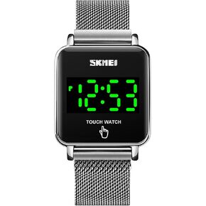 Gosasa Touch Screen LED Display Digital Watches Fashion Brand Stainless Steel Full Steel Waterproof Wrist Watches Hombre1589