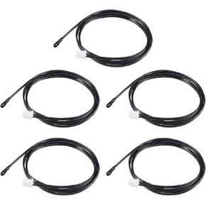 uxcell 5pcs 10K NTC Temperature Sensor Probe 3.3ft Digital Thermometer Extension Cable