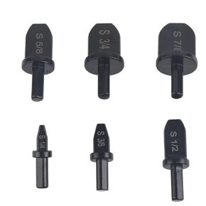 Swaging Tool Drill Bit Set, 6pcs HVAC Repairing Set, Air Conditioner Copper Pipe Expander Swaging Tool, Manual Pipe Swage Too Drill Bit with 1/4", 3/8", 1/2", 5/8", 3/4", 7/8" Drill Bits