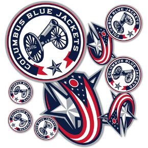 Desert Cactus Columbus Blue Jackets Team NHL National Hockey League Sticker Vinyl Decal Laptop Water Bottle Car Scrapbook (Type 1-1)