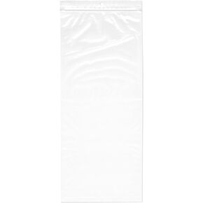 Plymor 6" x 14" (Pack of 100), 2 Mil with Hang-Hole Zipper Reclosable Plastic Bags