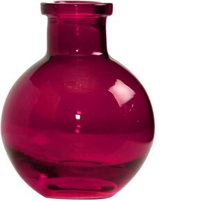 5-Pack Transparent 3.5-Inch Glass Vases, Berry
