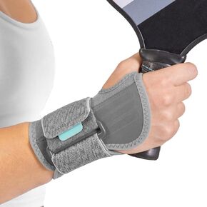 BraceAbility Court Comfort Wrist Brace - Athletic Tennis Wrist Support Wrap Compression Sleeve for Pickleball, Sprained Wrist, Tendonitis, Badminton, Racquet Sports Pain Relief Recovery (S - Right)