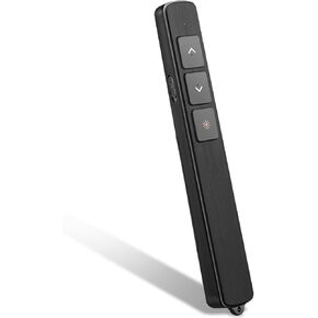 Presentation Clicker for PowerPoint Remote, Hyperlink Volume Wireless Presenter Remote Presentation Pointer, USB Presentation Remote Slide Advancer PPT Clicker for Computer Laptop Mac