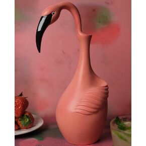 Flamingo Vase for Centerpieces, 11.6 Inch Pink Bud Vases, Unique Flower Vase Modern Home Decor, Flamingo Decoration