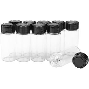 10ml Clear Glass Bottles for Essential Oils, Chemistry Lab Chemicals, Colognes & Perfumes (10 Pieces)