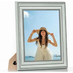 Abtgt 8x10 Picture Frame, Made of High Definition Glass 8 x 10 Green Photo Frame, Suitable for Hanging or Tabletop Display, Frames for Home Décor.