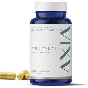 Cellenial - Patented Nicotinic Acid NAD+ Supplement. NA Supports DNA Repair, Cellular Energy, Healthy Aging, Energy Production, and Brain Function - 30 Servings / 60 Capsules