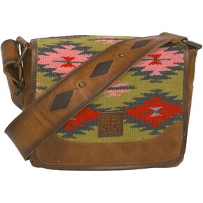 STS Ranchwear Womens Baja Dreams Della Multi-Color Leather Crossbody Bag